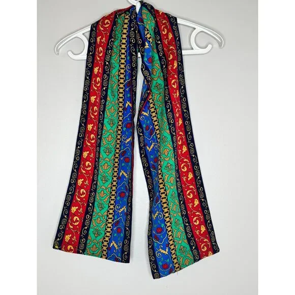 Vintage Designer Scarf Lot Silk Wool Floral Paisley Butterfly Rose Bundle - Picture 4 of 9